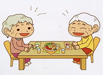 外での楽しいお食事会に